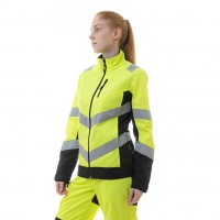 Женская сигнальная куртка KS 229, желтый/черный | Brodeks от Arbostuff.ru