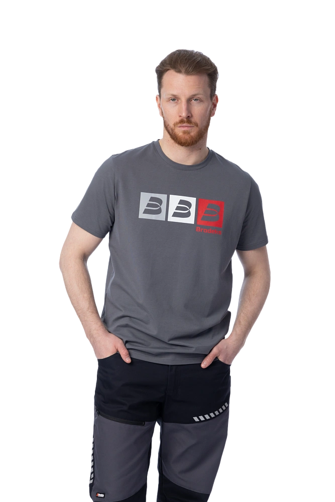 Футболка KS 705 серый | Brodeks от Arbostuff.ru