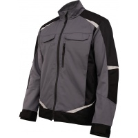 Куртка мужская летняя KS 202 C, серый/черный (100% хлопок!) | Brodeks от Arbostuff.ru
