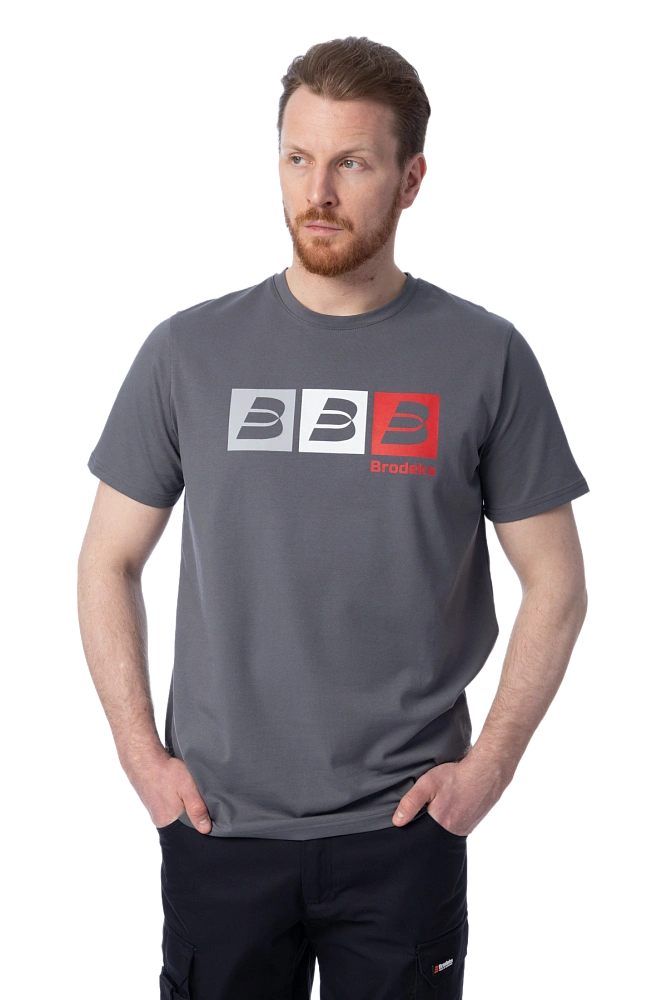 Футболка KS 705 серый | Brodeks от Arbostuff.ru