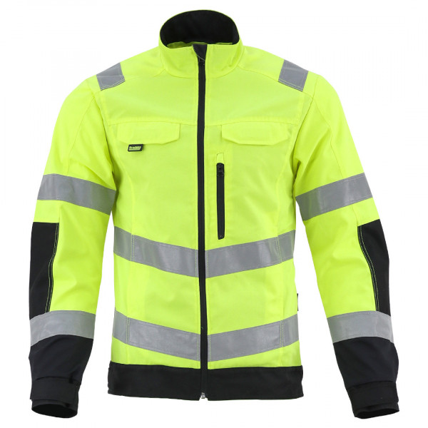 Сигнальная куртка KS 218 желтый/черный | Brodeks (XL)