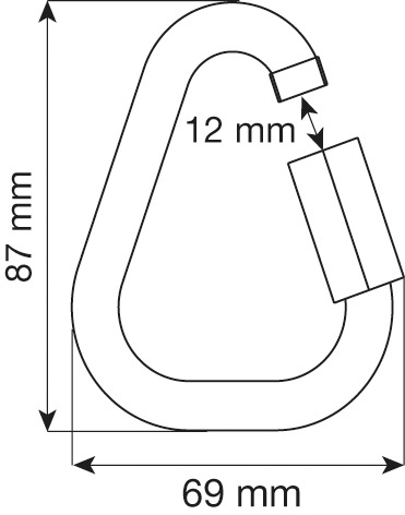 Соединительный элемент Delta 10 mm Quick Link Steel | CAMP