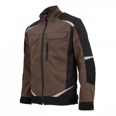 Куртка мужская летняя KS 202, коричневый/черный | Brodeks (XL)