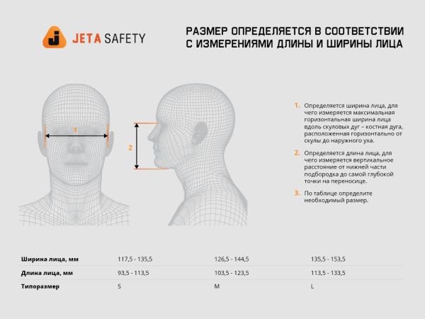 Комплект для защиты дыхания Jeta Safety J-SET 6500 (M) от Arbostuff.ru